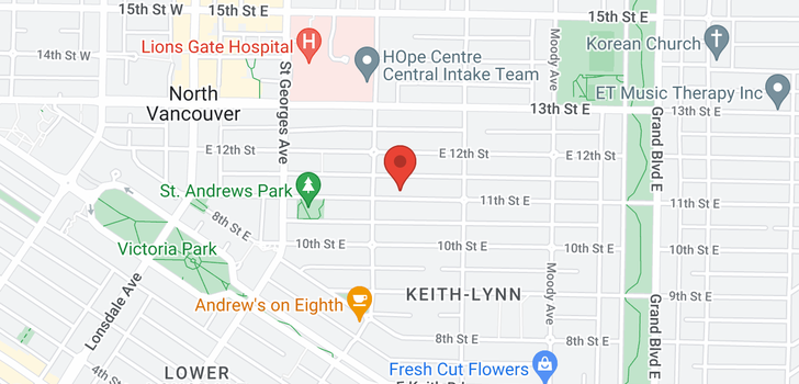 map of 316 E 11TH STREET